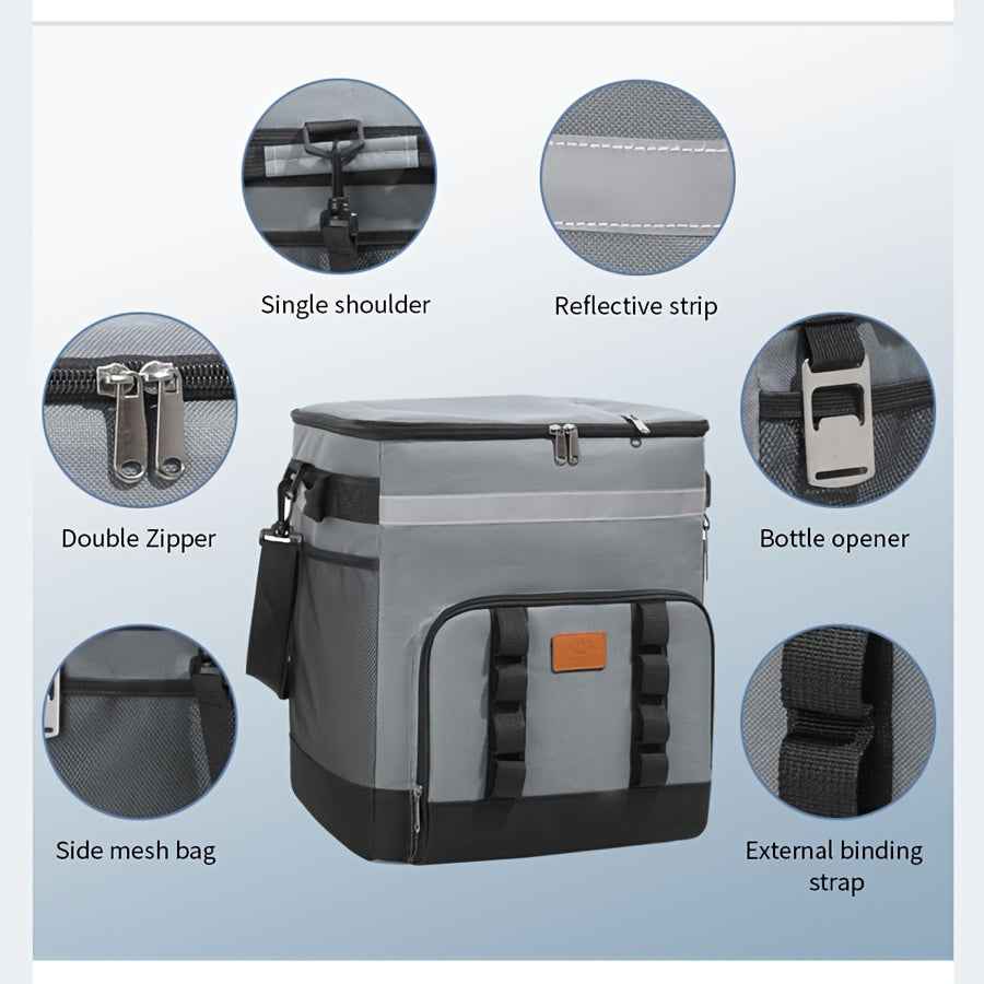 Rolling Insulated Cooler Bag – Large Wheeled Refrigerated Truck Bag