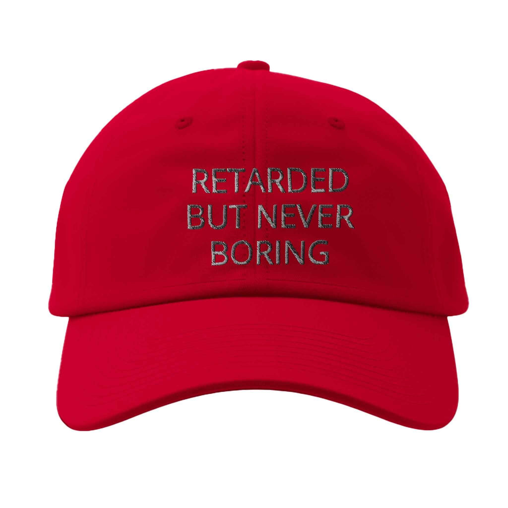 Retarded But Never Boring Flexfit 6277 Structured Cap