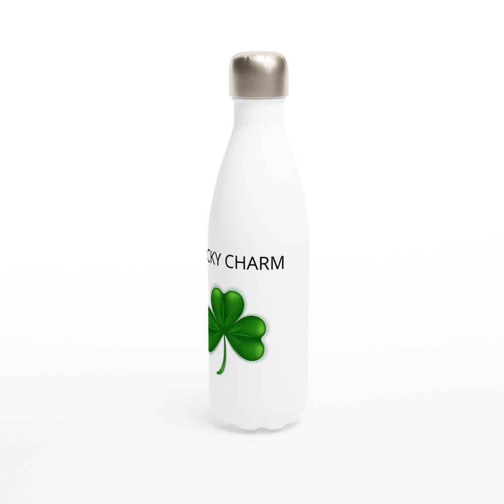 Lucky Charm Stainless Steel Water Bottle – 17oz Insulated Thermal Flask