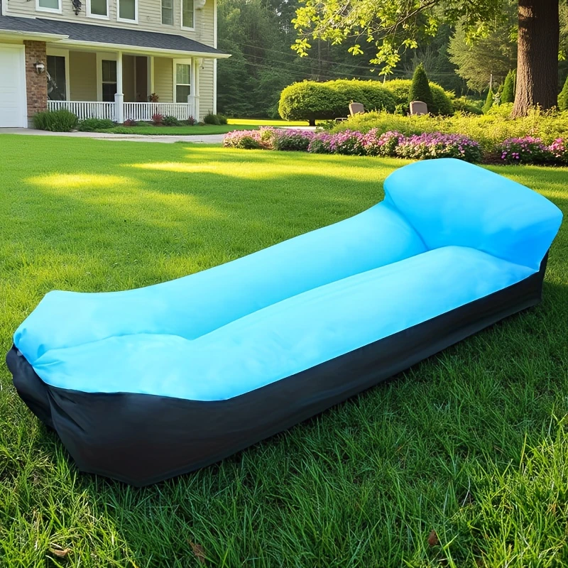 Inflatable Outdoor Sofa with Pillow – Portable Camping Lounger - Dripshop