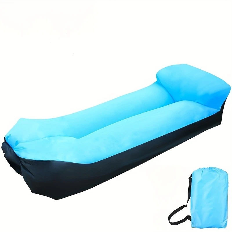 Inflatable Outdoor Sofa with Pillow – Portable Camping Lounger - Dripshop